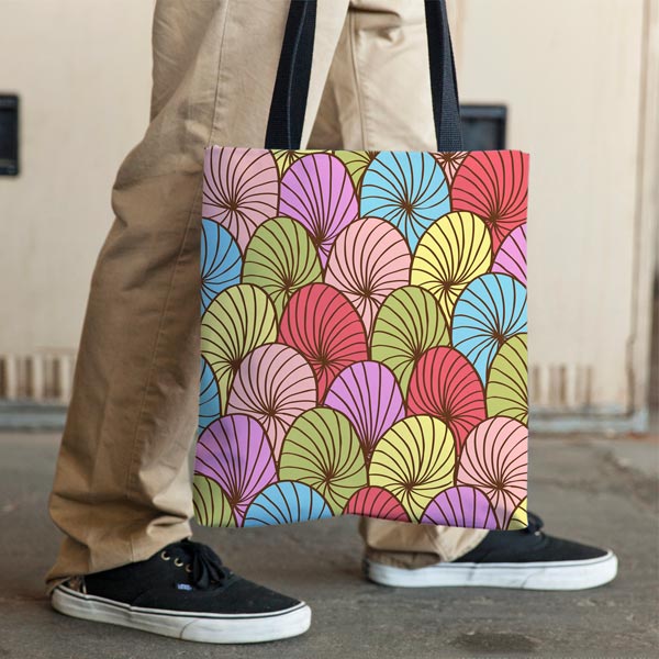 Abstract color tote bag