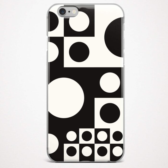 Abstract black and white seamless phone case