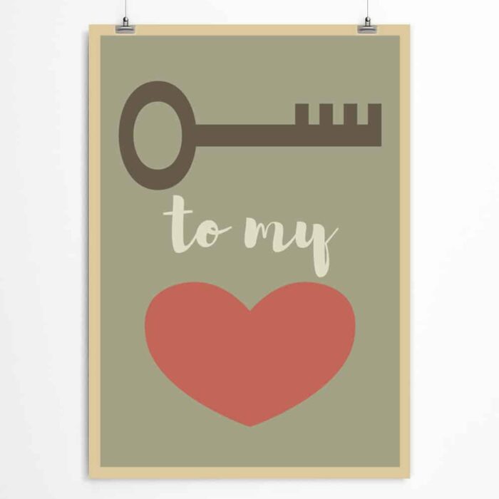 Key to my heart poster