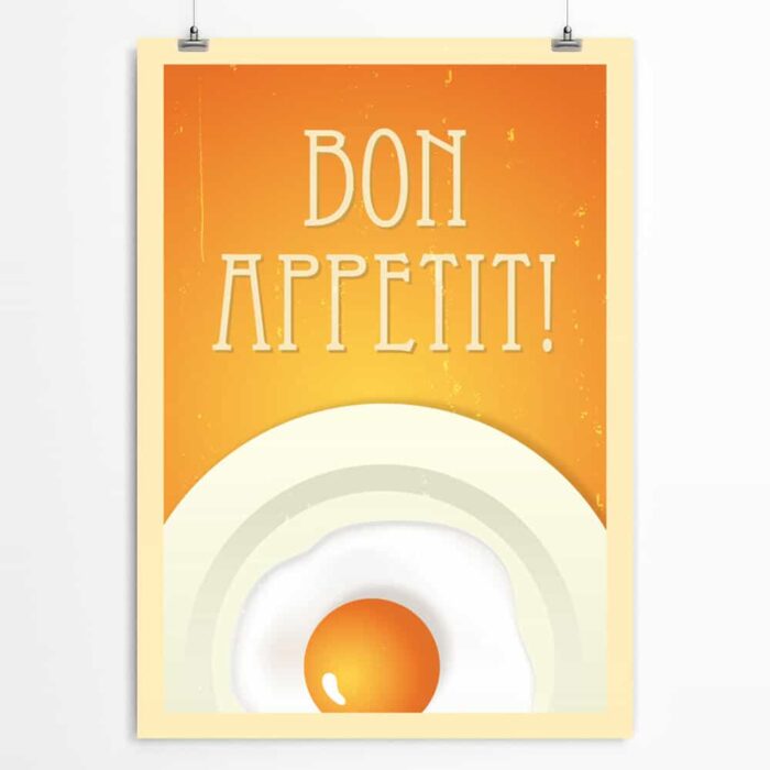 Egg Art Print Orange Printable