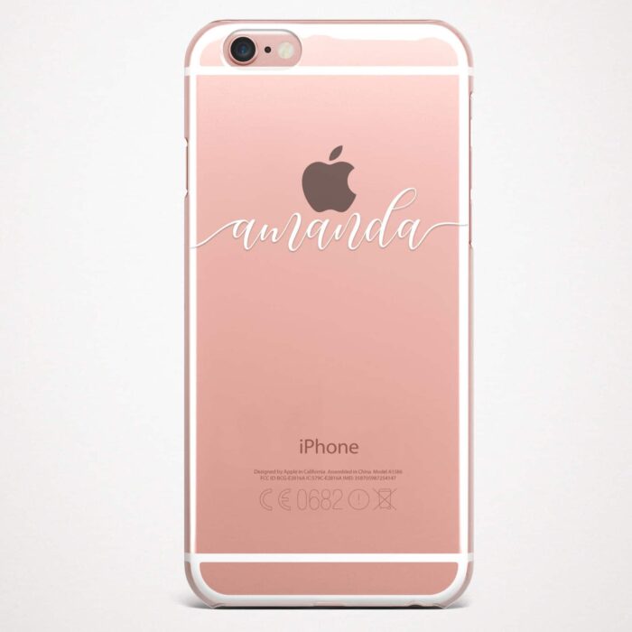 custom name phone case pink