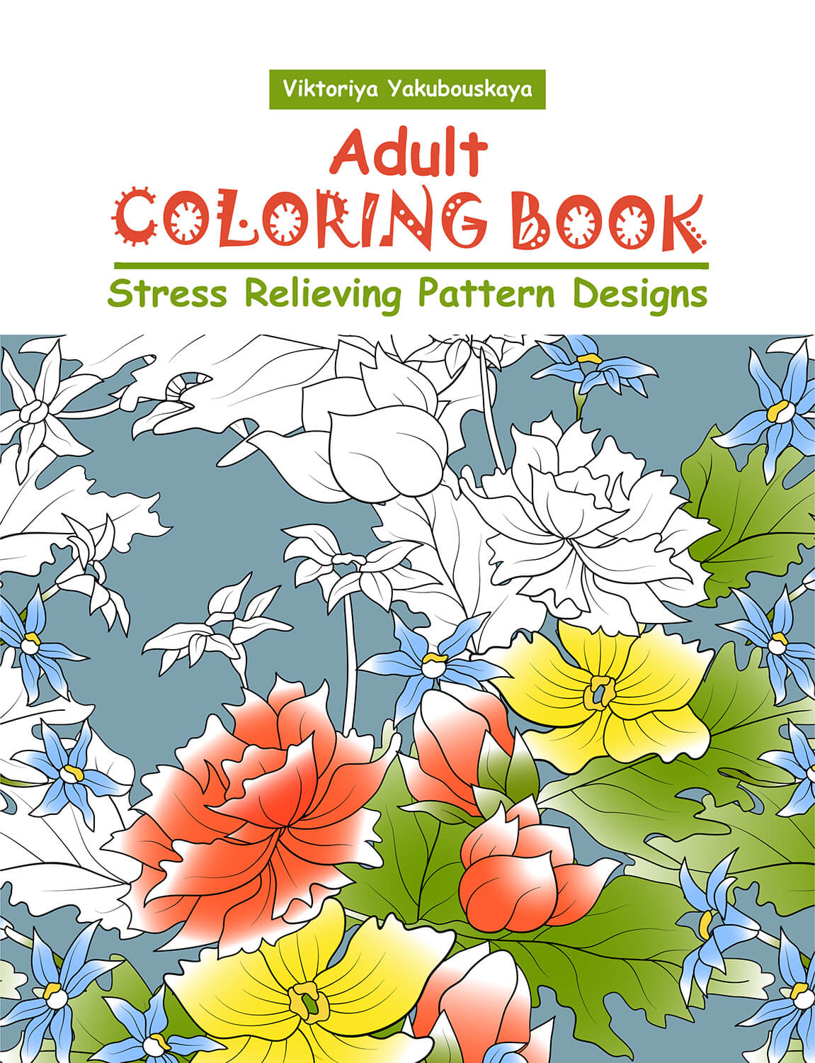 Adult Coloring Book - Front Cover