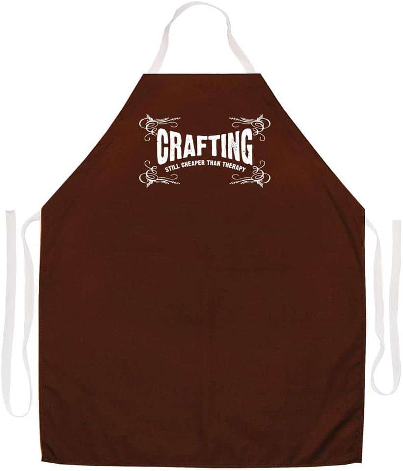 Attitude Aprons Fully Adjustable “Crafting Therapy” Artist Apron