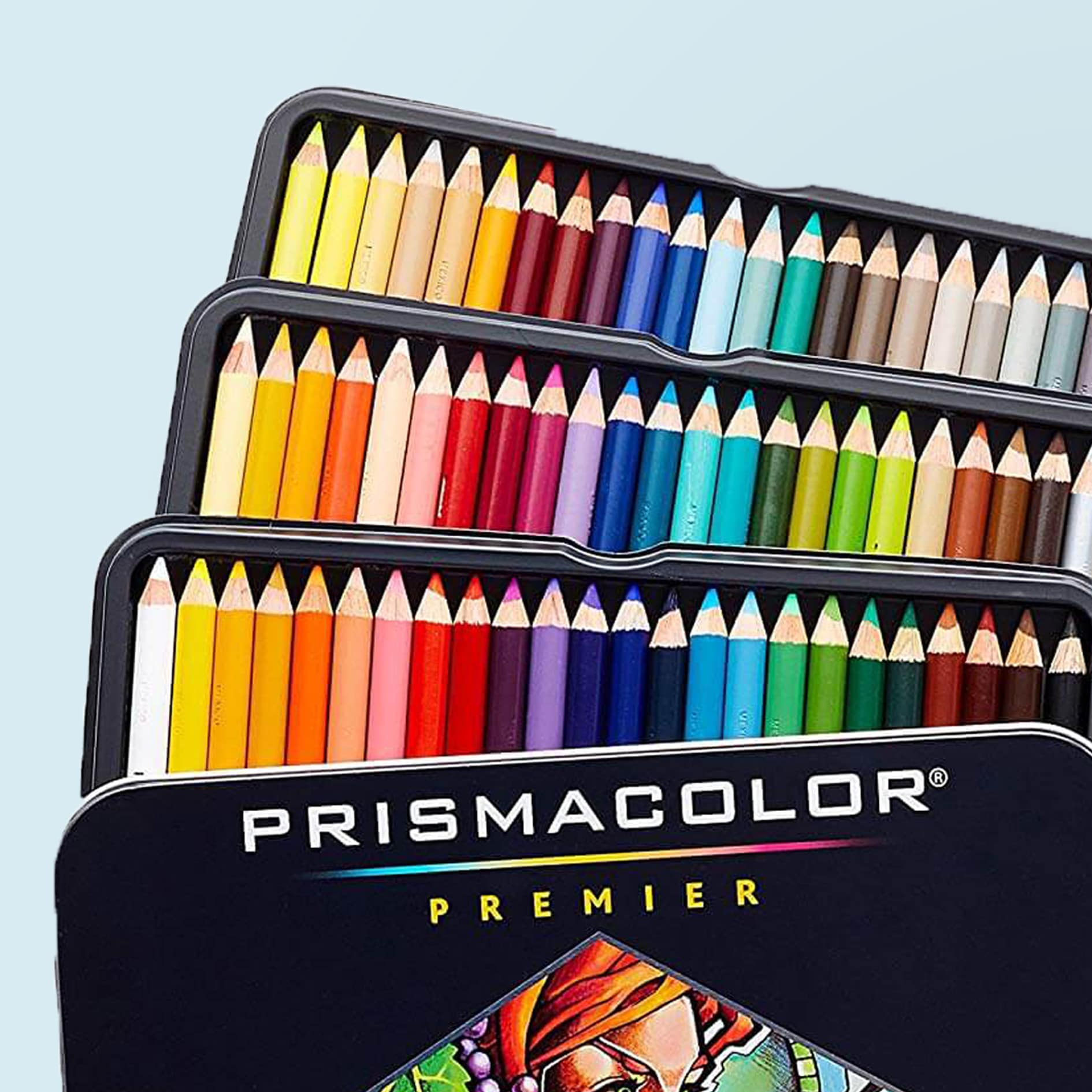 Color Names on Pencils Bonus Sharpener 50 Premium Distinct Colored Pencils for Adult Coloring Books Artlicious 