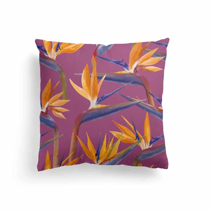 Tropical Floral Couch Pillow