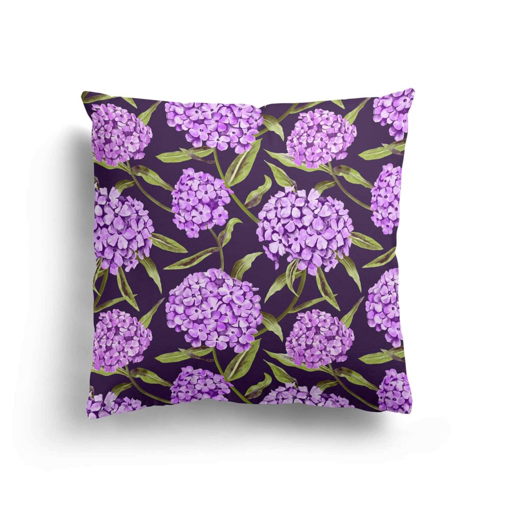 Floral Couch Pillow Violet