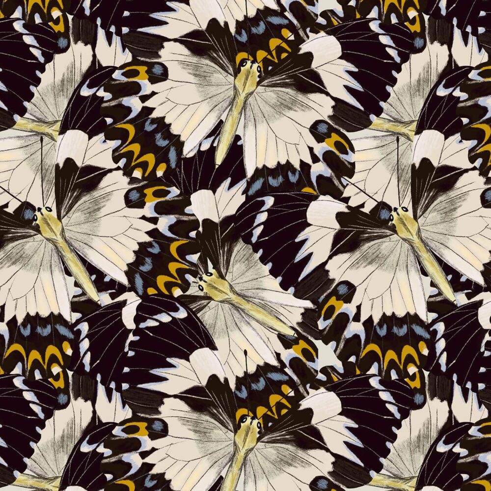 Butterfly Design for Fabric