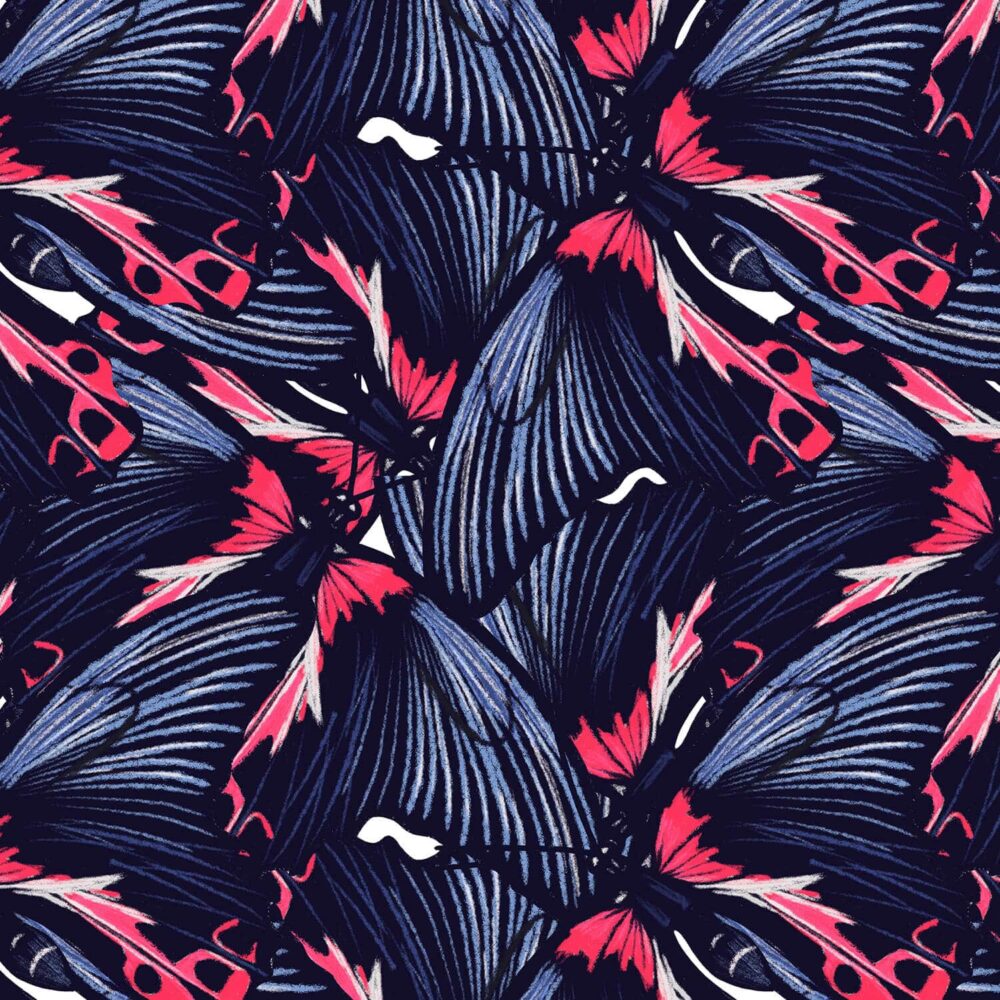 Butterfly Fabric Print Pattern