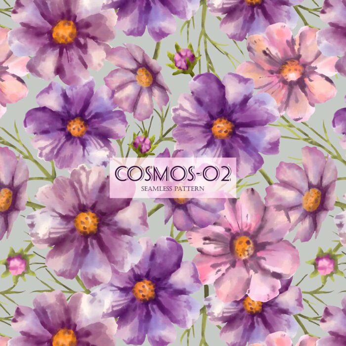 Cosmos Floral Design Pattern-01