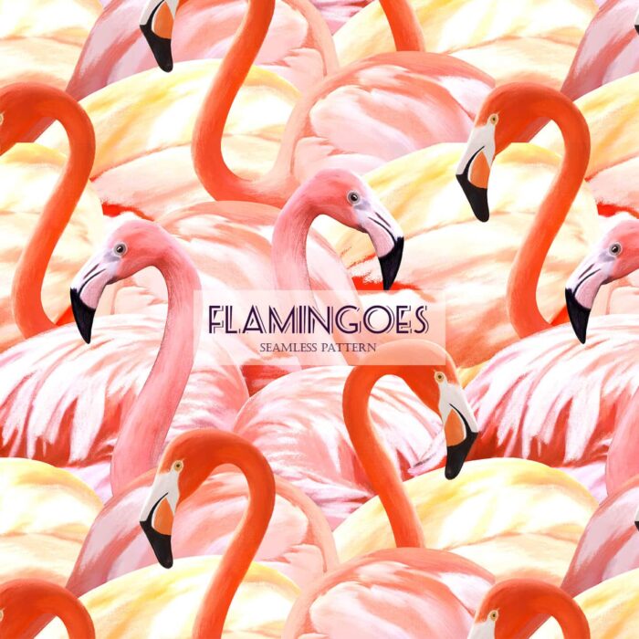 Flamingo Pattern Print