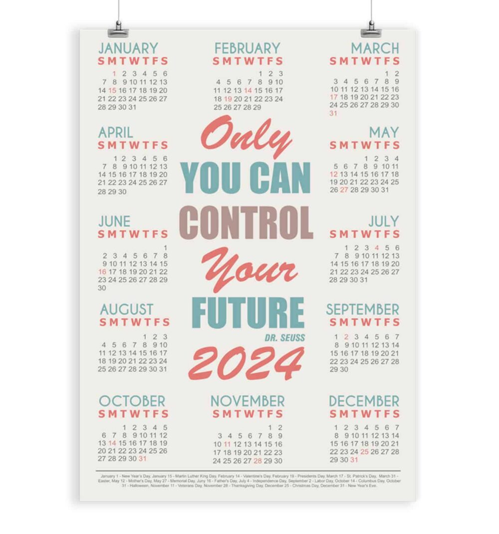 Dr. Seuss Inspirational Quote Calendar
