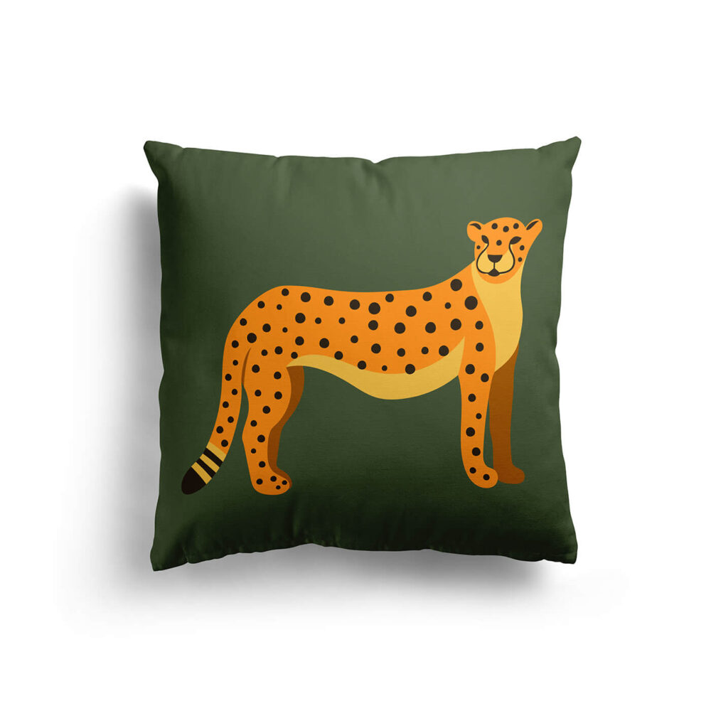 Animal Nursery Pillow Green