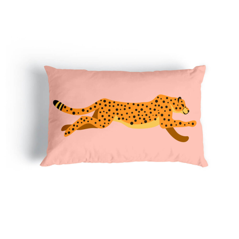 Animal Lumbar Pillow Pink