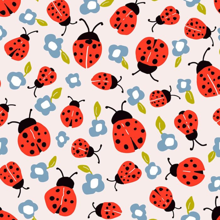Ladybug Textile Pattern