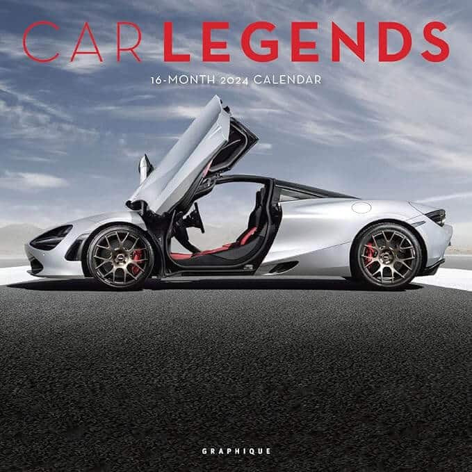 14-Graphique 2024 Car Legends Wall Calendar 12” x 12 - blog