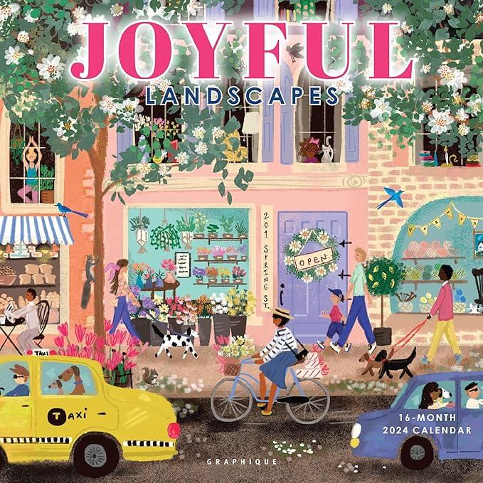 15-Graphique 2024 Joyful Landscapes Wall Calendar 12” x 12 - blog