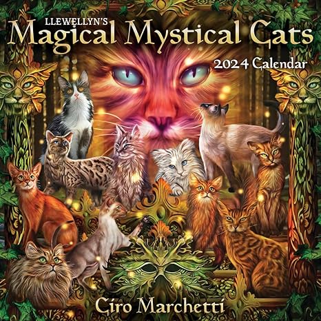 20-Llewellyn's 2024 Magical Mystical Cats Calendar - blog