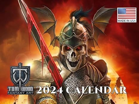 36-Tom Wood Fantasy Art Calendar 2024 - blog