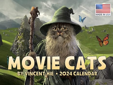 41-Movie Cats by Vincent Hie Calendar 2024 - blog