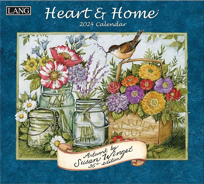 49-LANG Heart & Home 2024 Wall Calendar - blog