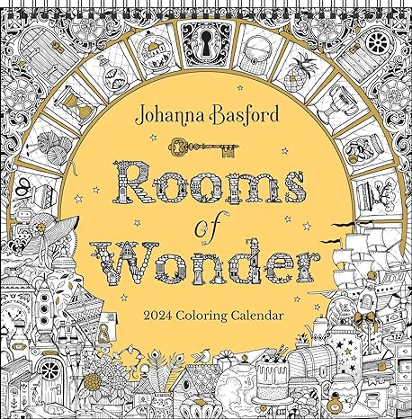 50-Johanna Basford 2024 Coloring Wall Calendar - blog