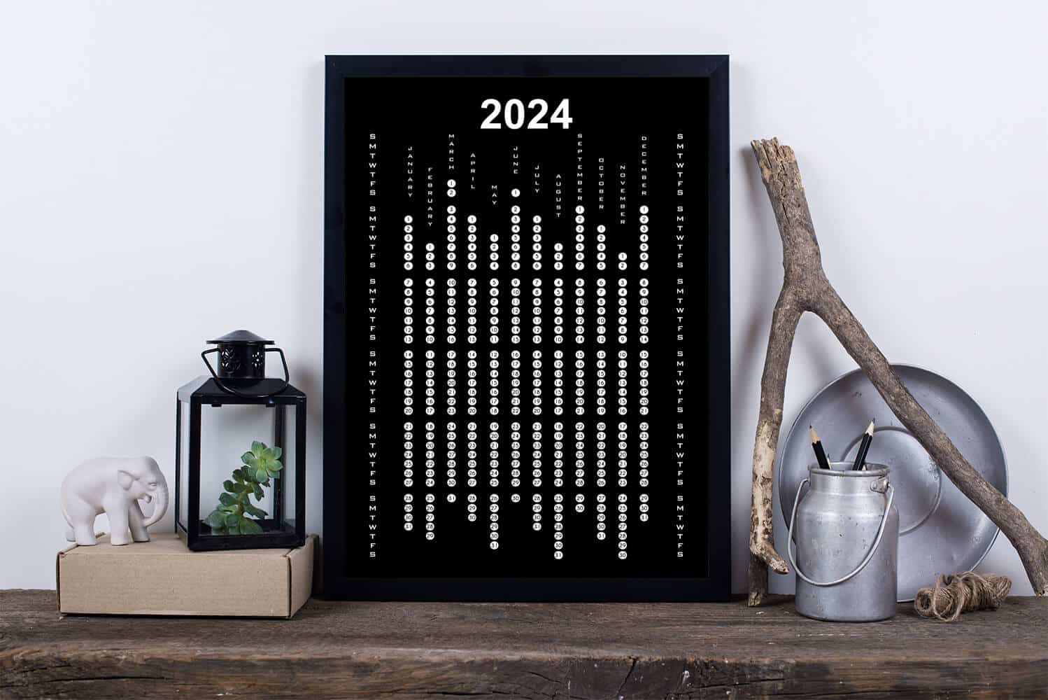 Magnetic Calendar 2023-2024 - 11 x 14 inches Magnetic Calendar for