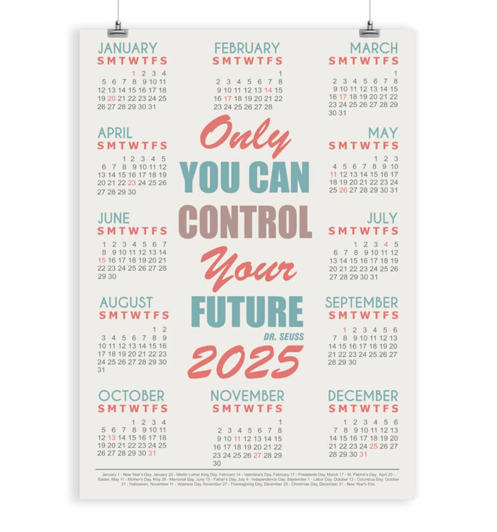 Inspirational Quote Calendar 2025