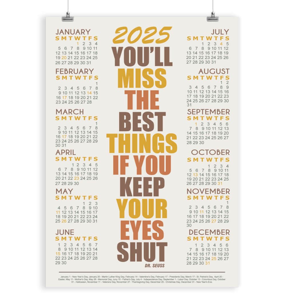 Famous Quote Calendar 2025